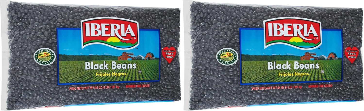 Iberia Black Beans,4lb.,(Pack of 2)