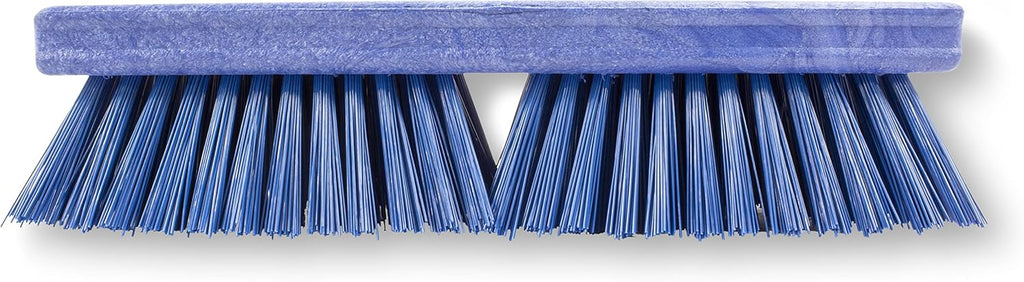 SPARTA Plastic Floor Scrub Brush, Brush Head Only, Deck Brush with ACME Standard Thread Fitting for Deck, Industrial Kitchens, and Hospitals, 10 Inches, Blue