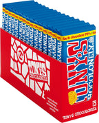 Tony's Chocolonely 70% Dark Chocolate Bar, 6.35 Ounce, 15 Pack