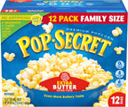 Pop Secret Popcorn, Extra Butter, 3.2 Oz Bags, 12 Ct