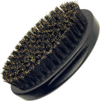 4.3 IN Natural Boar Bristle Beard Brush for Men, Premium Wooden Handle with Boar Bristles - Pocket Travel Mustache Grooming Tool for Husband & Father