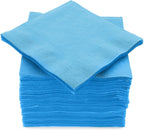 Big Party Pack 100 Count Caribbean Blue Beverage Napkins - Ideal for Wedding, Party, Birthday, Dinner, Lunch, Cocktails. (4” x 4”)
