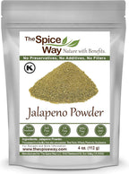 The Spice Way Jalapeno Powder - (4 oz) hot pepper powder from pure chile dried pods
