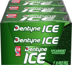 Dentyne Ice Spearmint Sugar-Free Chewing Gum, 9 Packs of 16 Pieces (144 Total Pieces)