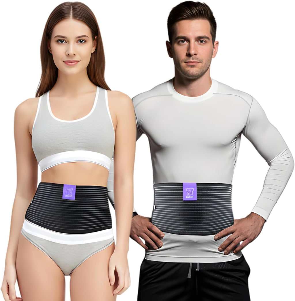 Everyday Medical Umbilical Hernia Belt for Men & Women - Breathable Abdominal Binder Post Surgery, Belly Support Band & Abdominal Compression Garment for Epigastric, Navel & Ventral Hernias - S/M