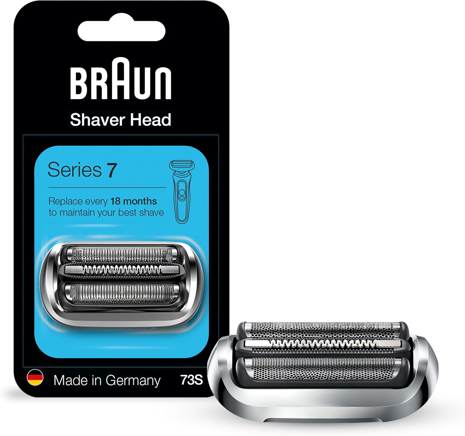 Braun Series 7 New Generation Electric Shaver 73s Replacement Head, Compatible with 7020s, 7025s, 7085cc, 7027cs, 7071cc and 7075cc Shavers