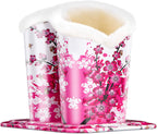 Plush Fluffy Lined Double Eyeglasses Holder Stand Protective Glasses Holder Case Rests Securely on Desk or Nightstand