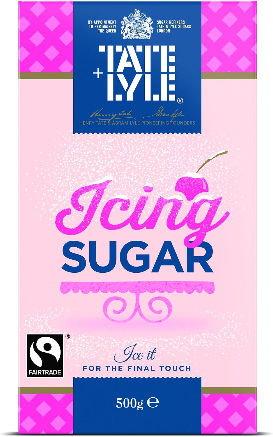 Tate and Lyle Fairtrade Icing Sugar 500 G (pack Of 10)