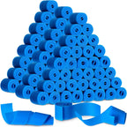 Timgle 500 Pack Disposable Tourniquet First Aid Elastic Tourniquets Bulk Latex Free Blue Medical Hemostatic Bandages Nursing Supplies Essentials for Outdoor Sport