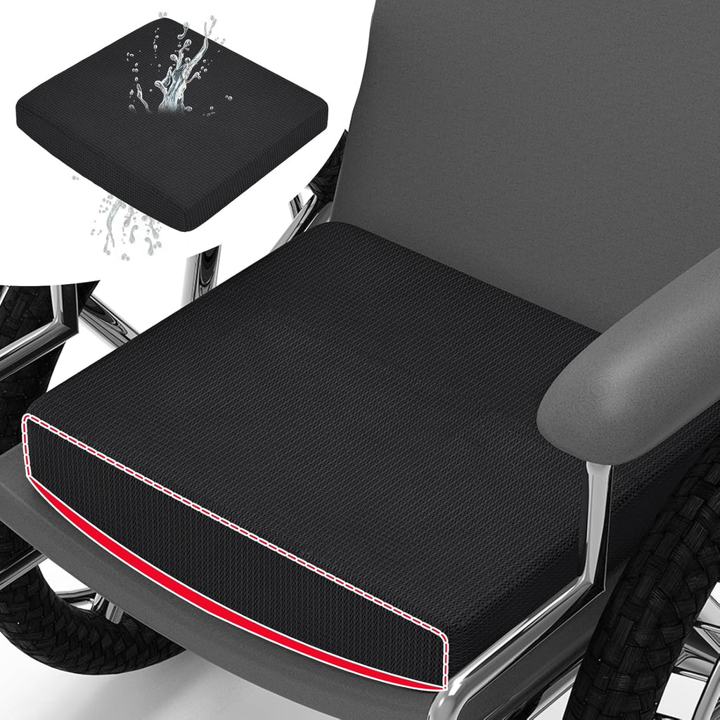HAVARGO Washable Wheelchair Seat Cushions–Easy Maintenance Wheelchair Cushion That Reduces Caregiver Workload–Patented Anti-Sag Design with Anti-Slip Cover for Improved Comfort on Lower Back& Tailbone