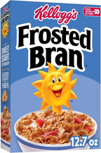 Kellogg's Frosted Bran Breakfast Cereal, Fiber Cereal, Family Breakfast, Original, 12.7oz Box (1 Box)