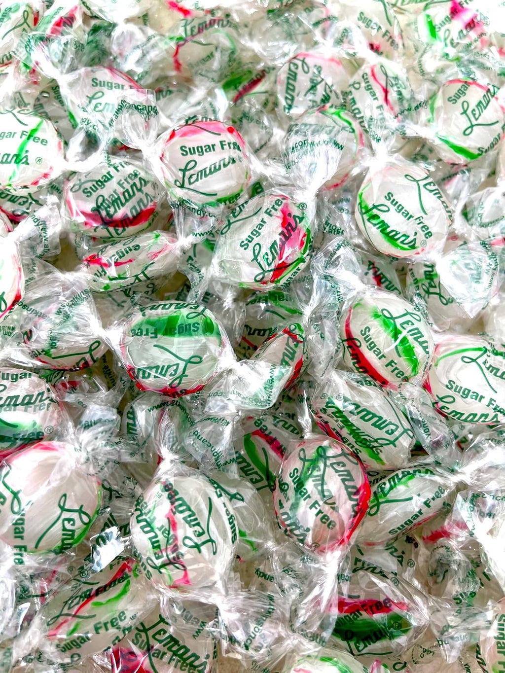 Premium Leman's Sugar Free Keto Mint Flavored Buttons Hard Candies 1 Lb Individually Wrapped, Gluten-Free, Vegan Diabetic Low Carb Snacks (16 oz)