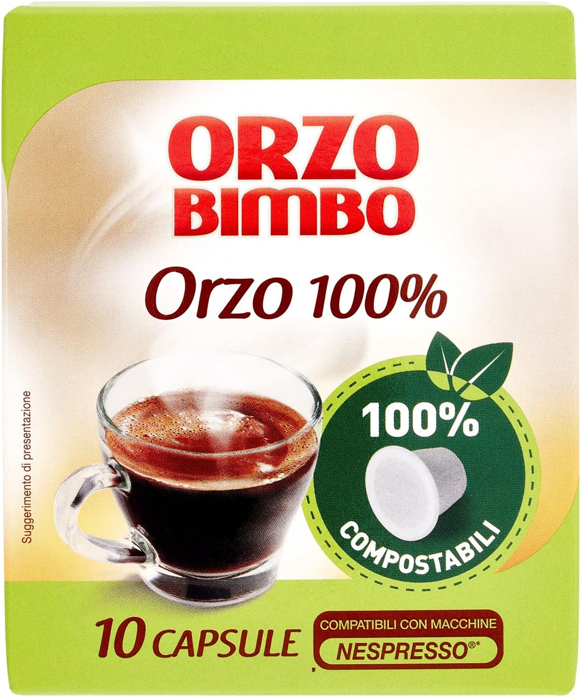 Orzo Bimbo : "Orzo 100%" ,10 Orzo Capsules - Nespresso Compatible 27g