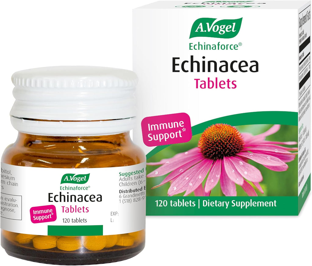 A. Vogel Echinaforce Tablets – Packaged Fresh Organic Echinacea – Daily Supplement for Immune Support – Non-GMO – Easy to Swallow – 120 Tablets