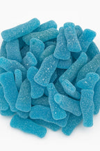 Sour Blue Raspberry Mini Soda Bottles Gummy Candy (Sour Blue Raspberry, 12oz)