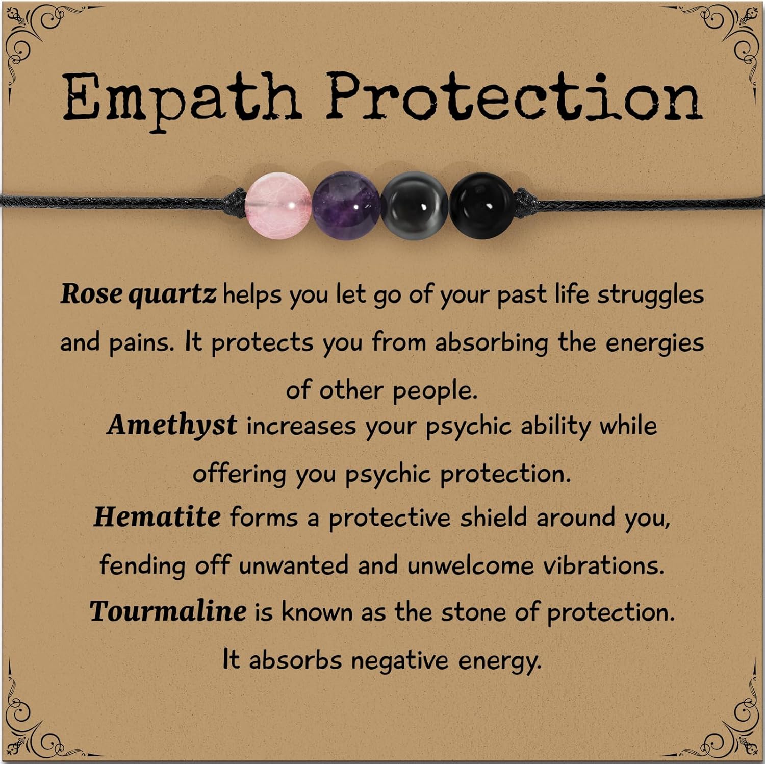 Crystal Healing Bracelets Gifts for Women: Mothers Day Gifts for Mom - Spiritual Natural Stone Empath Protection Bracelets Birthday Graduation Gifts for Friends Sister Mom Daughter