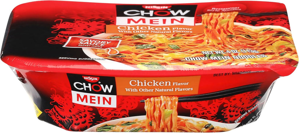 Nissin Chow Mein Chicken Flavor oz, 4 Ounce, (Pack of 8)