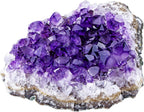 CrystalTears Amethyst Crystal Geode Cluster Raw Amethyst Rock Quartz Healing Crystals Druzy Geode Mineral Specimen Gemstone for Meditation Reiki Healing Home Decor 0.22-0.44 lb