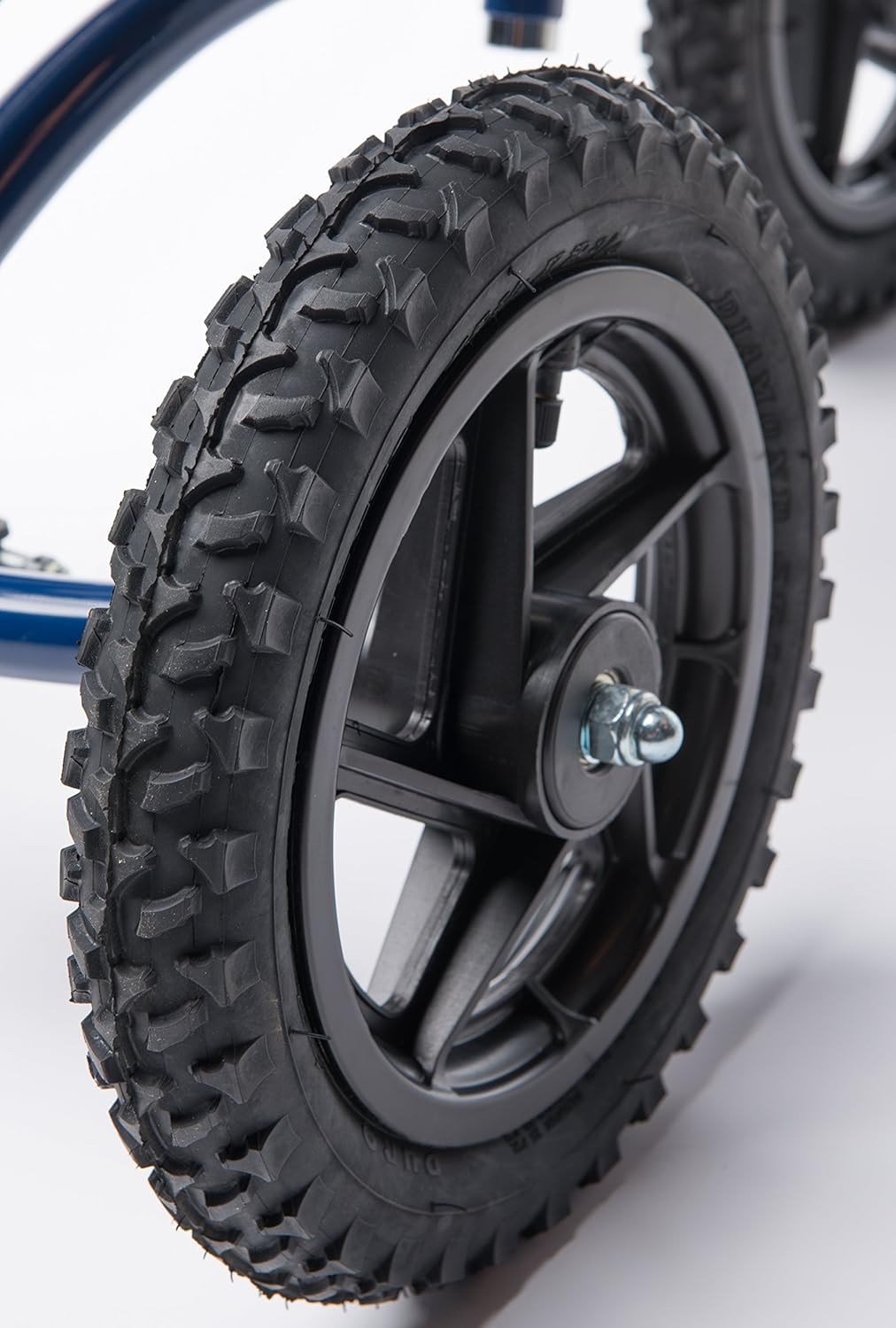 KneeRover Knee Walker 12 inch Replacement Pneumatic Wheel for All Terrain Knee Rover - Knee Scooter Accessory Part Includes Bearings Tire and Tube and Fits KneeRover FUSION, QUAD, PRO, All Terrain