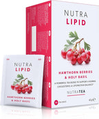 NUTRALIPID - Lipid Management Tea | Cholesterol Tea – Supports Cholesterol Levels and Heart Health – Includes Red Yeast Rice & Fenugreek - 40 Enveloped Tea Bags - by Nutra Tea - Herbal Tea - (2 Pack)
