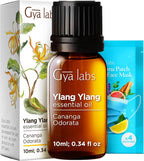 100% Pure Ylang-Ylang Essential Oil - 0.34 Fl Oz - Ylang-Ylang Oil for Hair, Skin, Diffuser, Aromatherapy & DIY Candle Making Scent