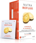 NUTRAREFLUX - Acid Reflux Tea | Heartburn Relief Tea - Providing Upset Stomach Relief and GERD relief - Includes Fennel & Licorice - 120 Enveloped Tea Bags - by Nutra Tea - Herbal Tea- (6 Pack)