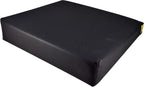 Secure Wheelchair Wedge Seat Cushion 18" x 16" x 4" - High-Density Foam Anti-Slip Cushion with Safety Strap for Proper Positioning, Pressure Relief & Comfort - Liquid-Resistant Vinyl Cover –
