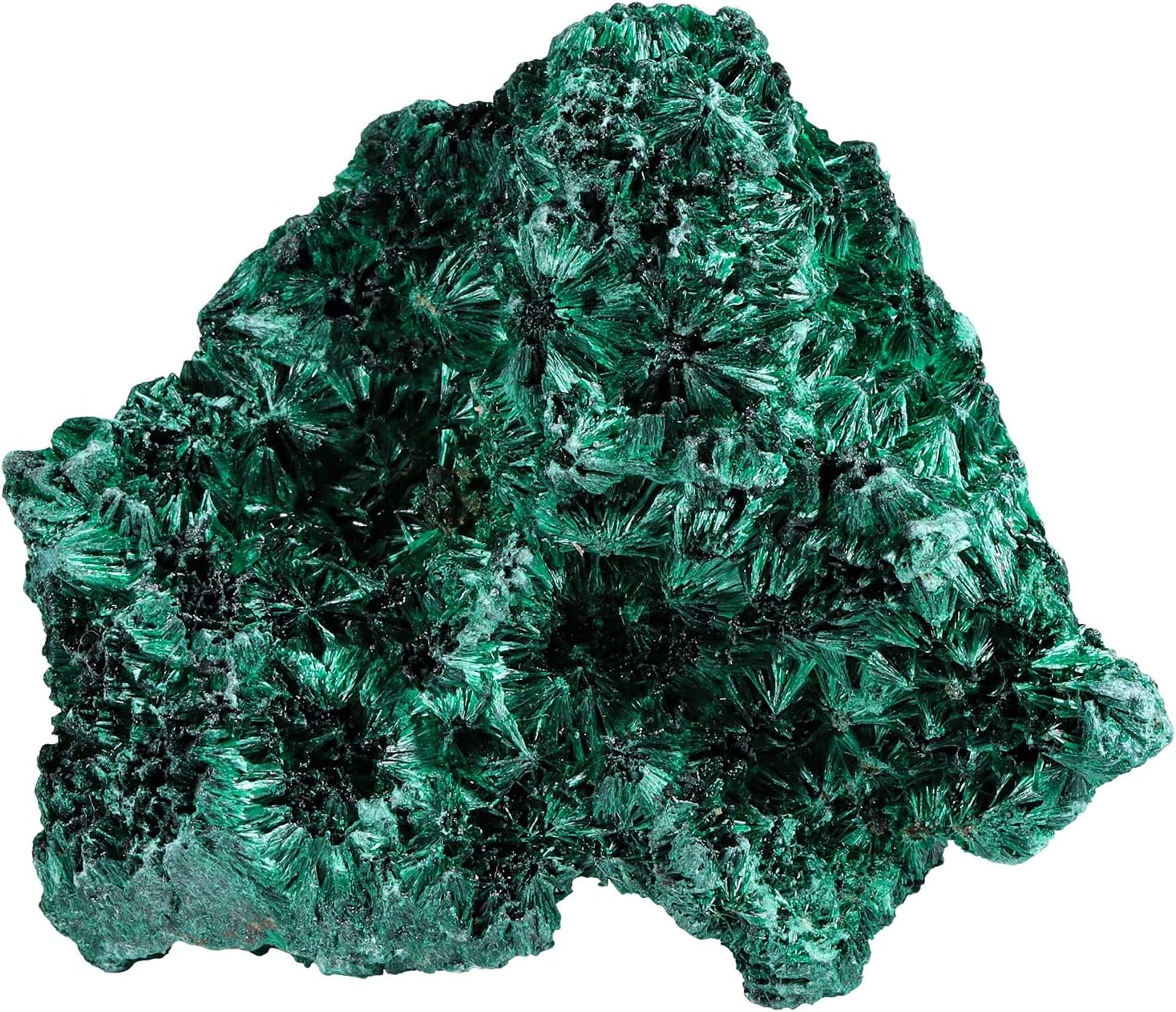 Nupuyai Natural Raw Malachite Crystal Stone for Reiki Healing Stress Anxiety, Real Green Malachite Specimen Cluster Decor for Home Office Tabletop, 51-100g