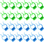24 Pieces Nose Clips Nose Bleed Stopper Plastic Nose Clip Nose Pincher Nasal Clip Kit for Snoring Stop Accidental or Emergency Condition Swimming (Green, Blue)