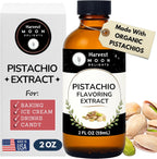 Pistachio Extract for Baking, Ice Cream, Drinks and Candy - 2 Oz - Water-Soluble - Harvest Moon Delights - Pistachio Flavoring, Flavor