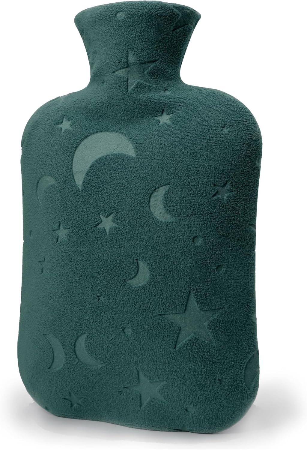 Hot Water Bottle with Soft Cover, 2L Hot Water Bag for Menstrual Cramps, Neck and Shoulder Pain Relief, Hot and Cold Therapies, Hand Feet Warmer, Green