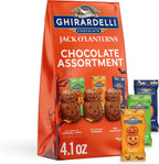 GHIRARDELLI Jack O’ Lanterns Chocolate Assortment, 4.1 oz Bag – Halloween Chocolate Variety Pack with Milk & Dark Chocolate Candy