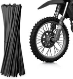 E-riding Bicycle Bike Spoke Protector- 72Pcs Spoke Decoration for Motorcycles, Wheelchairs, Cross-Country Motorcycle Pipe Trim for 8"-21" Rims