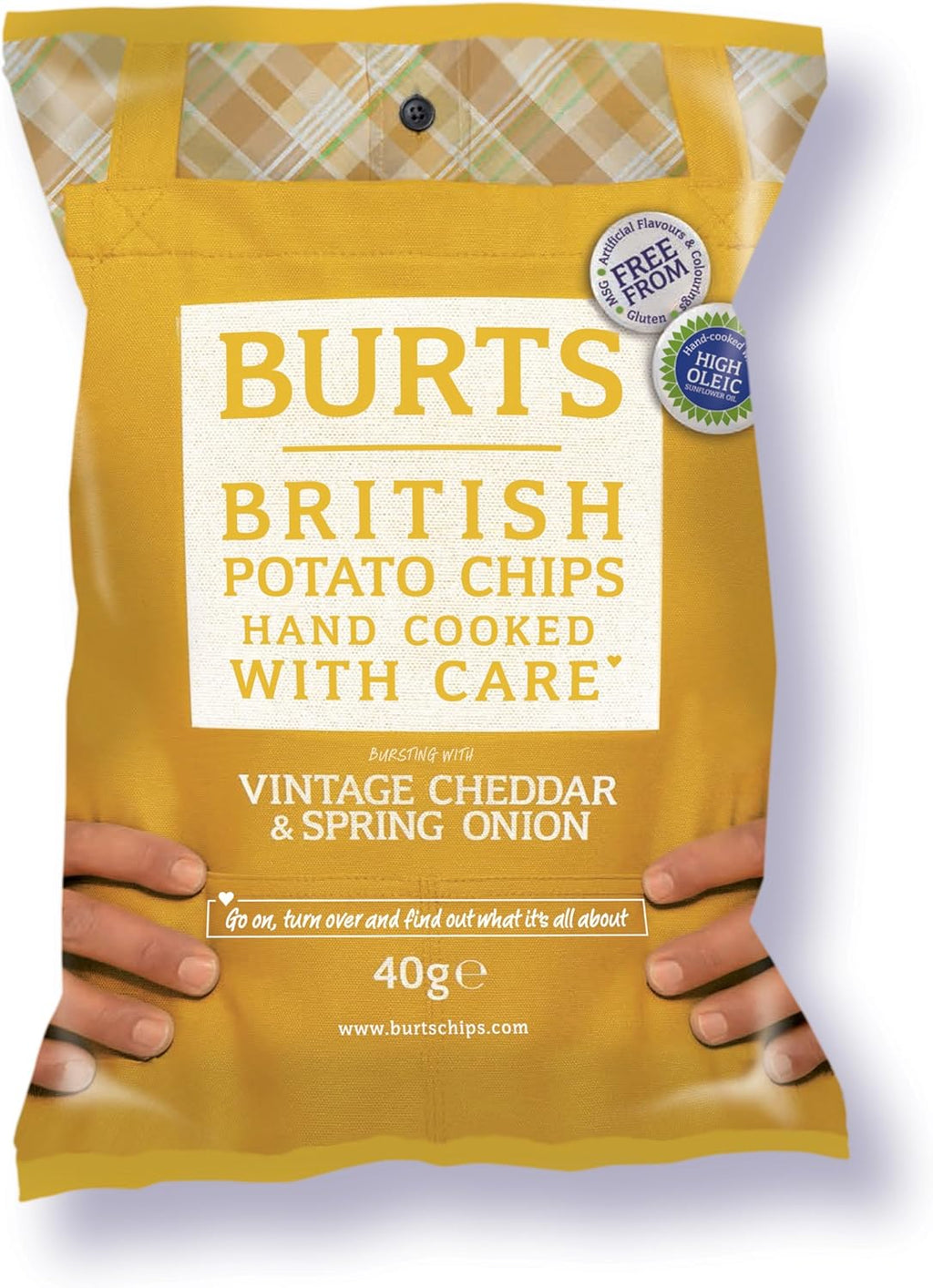 Burts Potato Chips Mature Cheddar 40 g (Pack of 20)