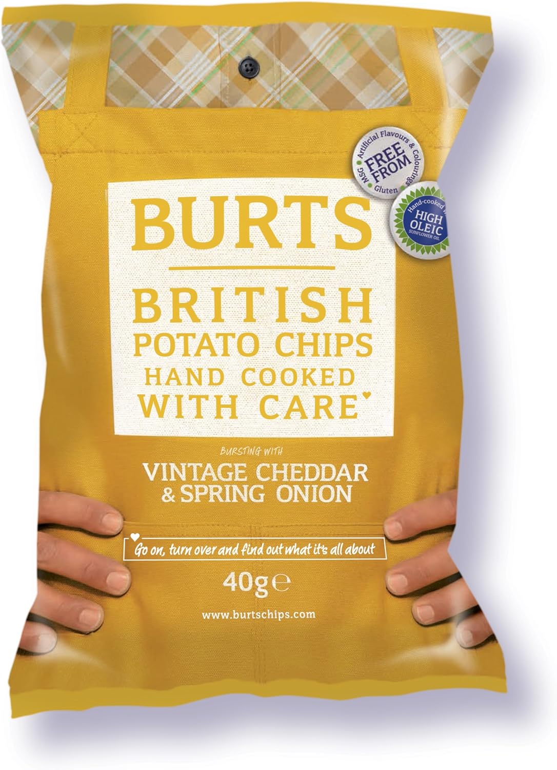 Burts Potato Chips Mature Cheddar 40 g (Pack of 20)