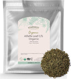 Starwest Botanicals Organic Alfalfa Leaf - Dried Loose Leaf Herb, Use in Tea, Juice, & Smoothies, Cut & Sifted, Certified Kosher, Non-GMO - Bulk 1 lb Bag