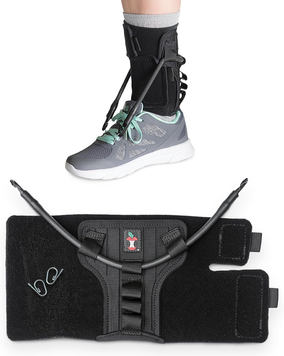 Core Products FootFlexor Foot Drop Brace - Soft Ankle Foot Orthosis (AFO) for Walking Support - Drop Foot Brace for Men & Women, XSmall/Small