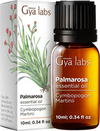 100% Pure Palmarosa Essential Oil - 0.34 Fl Oz - Palmarosa Oil for Hair, Skin, Diffuser, Aromatherapy & DIY Candle Making Scent