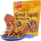 Savory Dried Squid Snack [9.17oz Bag] – Sliced Grilled Squid Jerky for Adults & Kids – 11g Protein Per Serving – Perfect for Snacking – Resealable Bag – Authentic Korean Snack by Gangwon Export