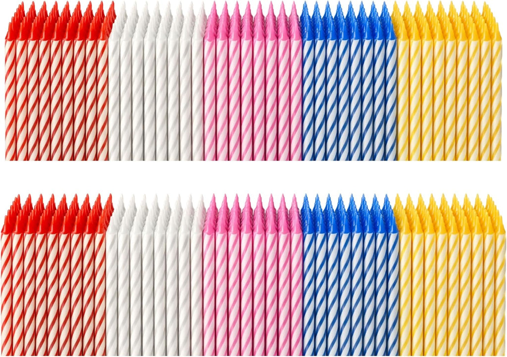 by Tugba Aydan - Birthday Candle - 144 Count Mix Color Birthday Candles for Cake, Cake Candle for Birthday, Party Small Candles…