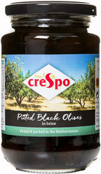 Crespo - Pitted Black Olives In Brine - 354g
