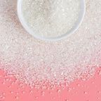 Edible White Sprinkles,Edible Sanding Sugar Crystals for Cake Decorating,150g,Sprinkle Mix for Baking Decorations,Donut Cookies,Ice Cream,Fondant Cake,Caramel Apples,Cupcakes,Desserts Toppers,Birthday Easter Party Supplies