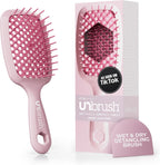 FHI Heat UNbrush Detangling Brush for Pain-Free Brushing on All Wet or Dry Hair Types — Durable DuoFlex Anti-Static Bristles, Lightweight Handle, Vented Hair Brush