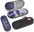 MEDMAX Insulin Pen Cooler Travel Case with 2 Reusable TSA Approved Ice Packs - Portable Insulated Diabetic Medication Organizer Carrying Cooling Bag for Insulin Pen and Other Diabetic Supplies