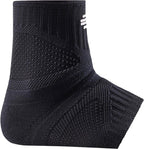 Bauerfeind Sports Ankle Support Dynamic - Ankle Compression Sleeve for Freedom of Movement - 3D AirKnit Fabric for Breathability - Premium Quality & Washable (M, All Black)