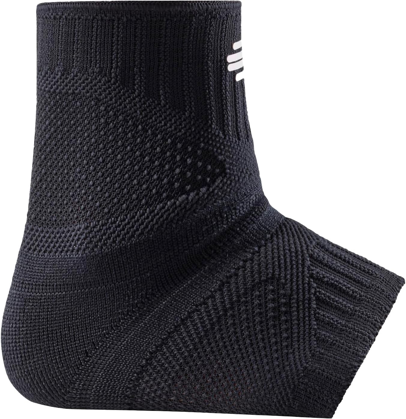 Bauerfeind Sports Ankle Support Dynamic - Ankle Compression Sleeve for Freedom of Movement - 3D AirKnit Fabric for Breathability - Premium Quality & Washable (M, All Black)