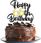 66th Happy birthday cake topper happy cake decoration 66th birthday party decoration gift plugin (66)