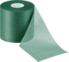 Nuanchu 30 Yards Pre-wrap Athletic Tape Pre Wrap Athletic Foam Underwrap Tape Foam Underwrap Bandage for Hair Soccer Sports Wrists Elbows Knees Ankles 2.76 Inches(Dark Green)
