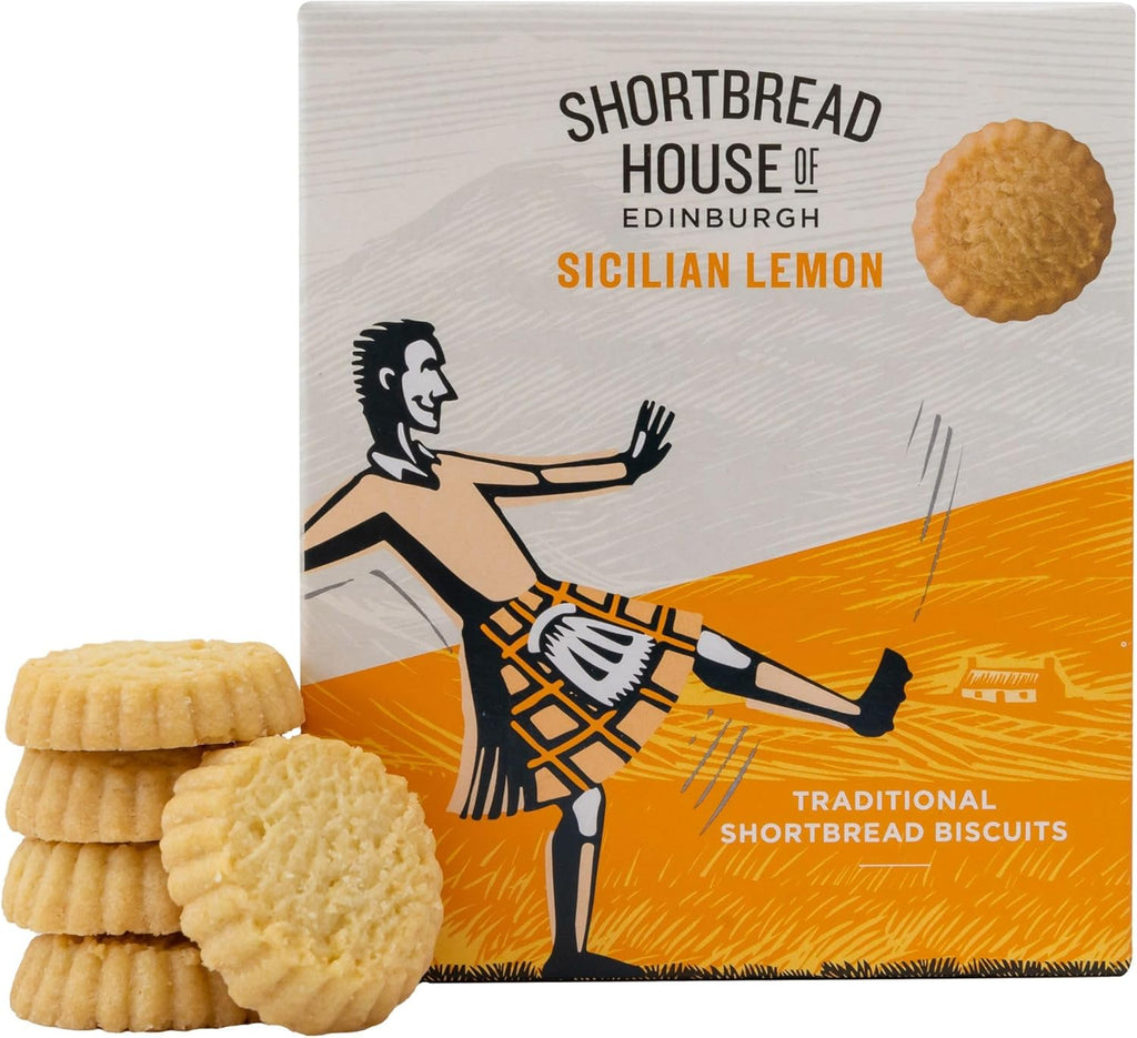 Shortbread House of Edinburgh Lemon Shortbread Bites, Truly Handmade, 5.3 Ounce (Pack of 1)