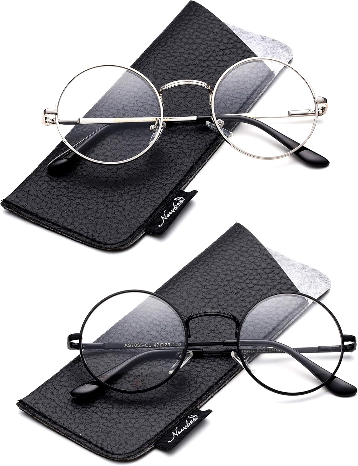 Quality Unisex Retro Round Reading Glasses Spring Hinge Stainless Steel Frame Metal Round Reading Glasses